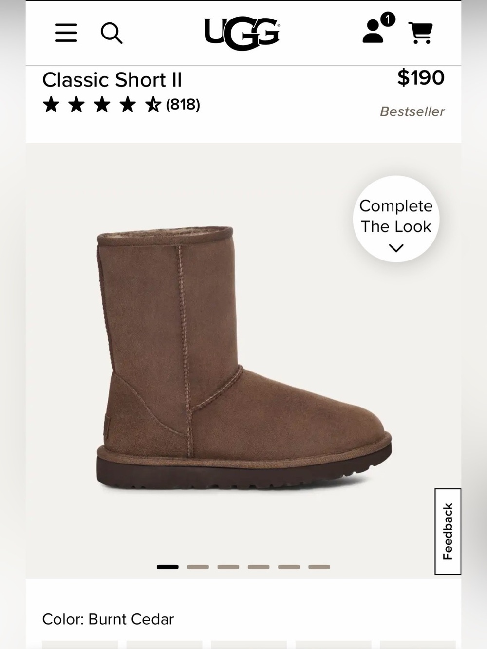 UGG Classic Short II Boots in Brown